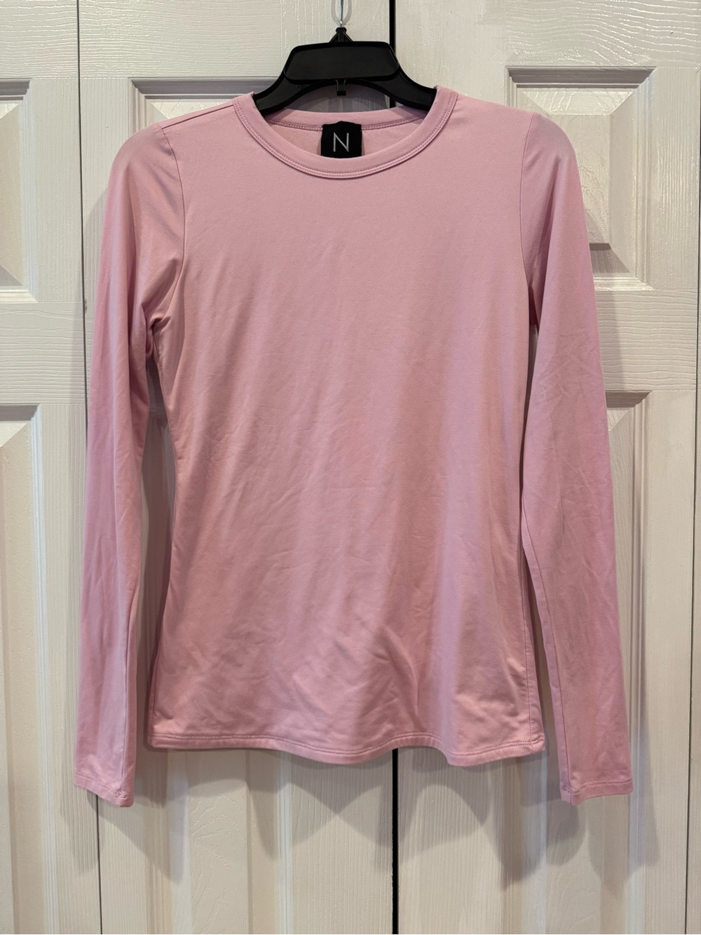 naked wardrobe Pink Long-Sleeve Crewneck Top